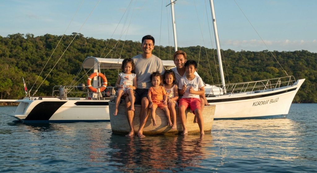komodo yacht rental families with kids — Photorealistic editorial travel photograph relevant to: The honest, operator-gr