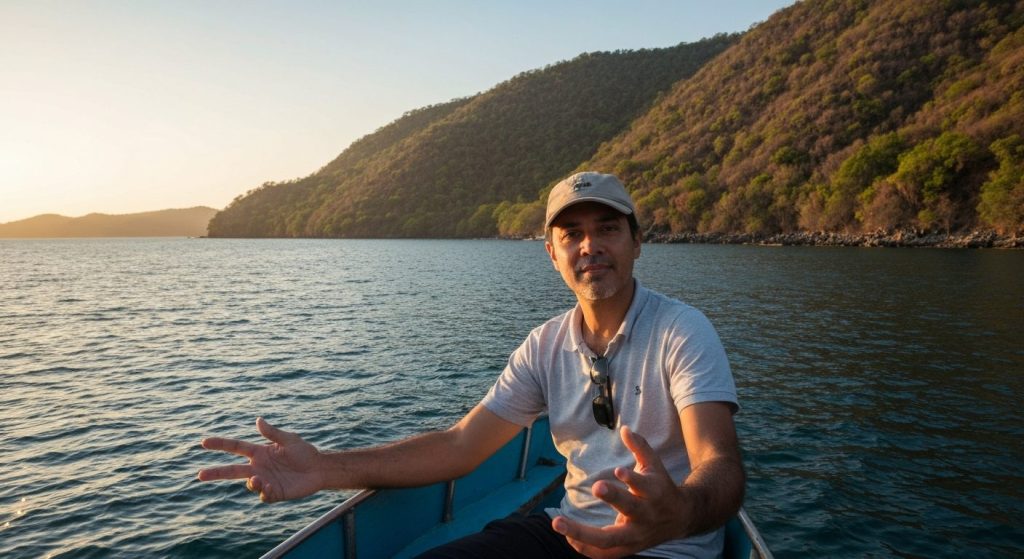 komodo national park yacht itinerary 3 days 4 days — Photorealistic editorial travel photograph relevant to: The honest,