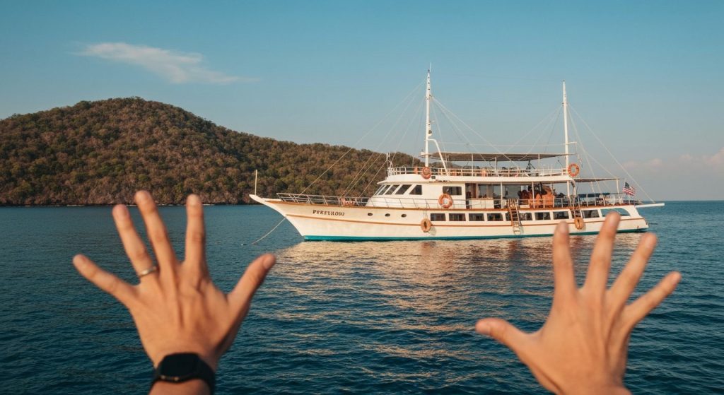 dive yacht rental komodo — Photorealistic editorial travel photograph relevant to: The honest, operator-grounded authori