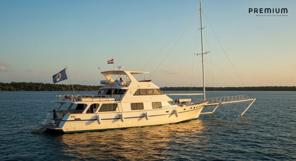 private yacht charter komodo — Photorealistic editorial travel photograph relevant to: The honest, operator-grounded aut
